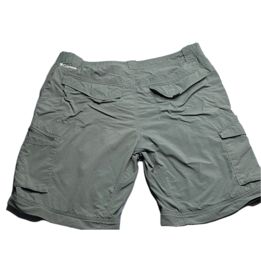 Columbia Short Men's Gray Nylon Hiking Camping Cargo 36W 34L Outdoor Gear - Picture 2 of 8